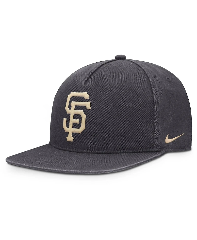 Nike Men's Anthracite San Francisco Giants Monotone Pro Adjustable Hat