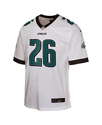 Nike Big Boys and Girls Saquon Barkley White Philadelphia Eagles Game Jersey
