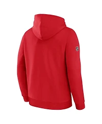 Fanatics Men's Red Chicago Blackhawks Centennial Fleece Pullover Hoodie