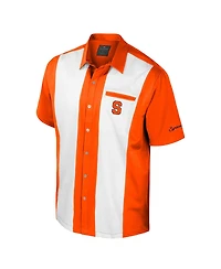 Colosseum Men's Orange Syracuse Strike Bowling Button-Up Shirt