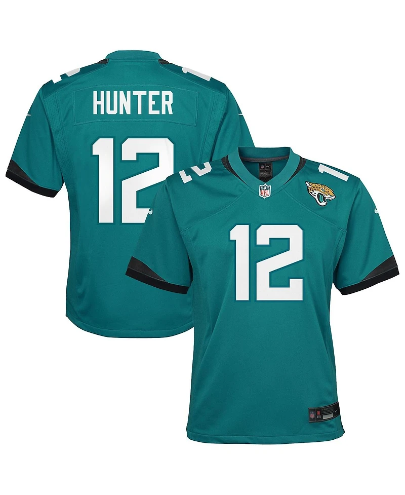 Nike Big Boys and Girls Travis Hunter Teal Jacksonville Jaguars Team Game Jersey