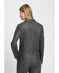 Olsen Women's Coated Biker Jacket