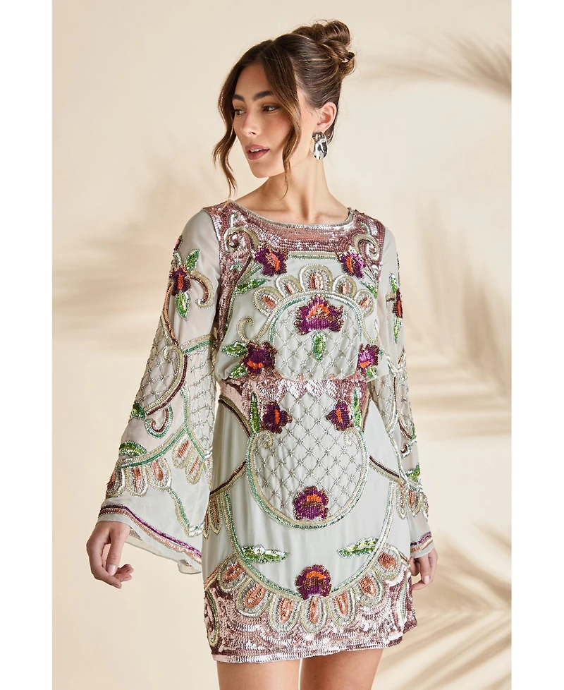 Coast Women's Heavily Embellished Sequin Mini Dress