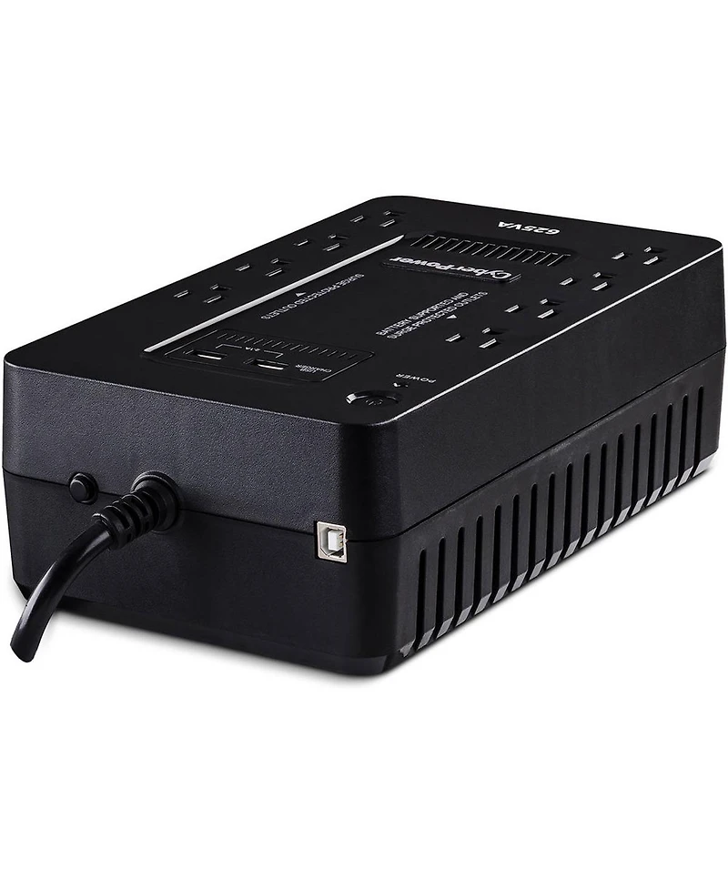 CyberPower ST625U 8-Outlet 625VA/360W Surge Protection and Battery Backup Ups System, 2-Pack