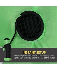 Homcom 8FT Outdoor Halloween Inflatable Skeleton Frankenstein