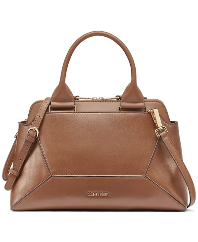Calvin Klein Heidi Top Zipper Convertible Satchel