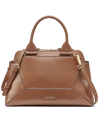 Calvin Klein Heidi Top Zipper Convertible Satchel