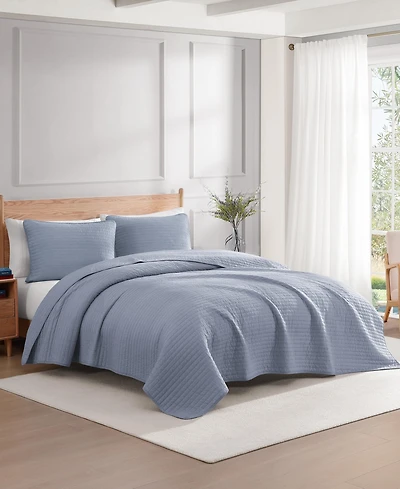 Tommy Hilfiger Christopher Texture Cotton Reversible 3-Pc. Quilt Set
