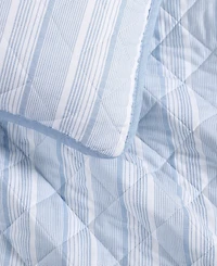 Tommy Hilfiger Sailing Stripe Cotton Reversible -Pc. Quilt Set