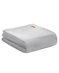 Lucky Brand Solid Plush Throw, 50" x 70"
