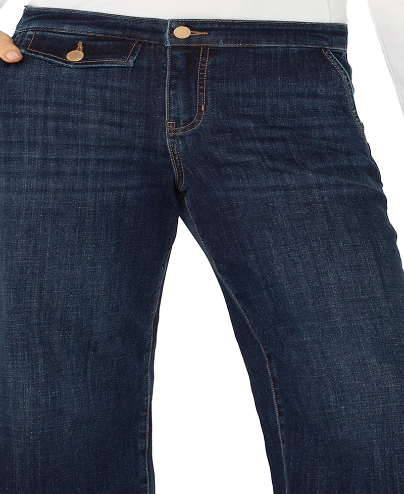 Liverpool Los Angeles Women's Cropped Stride Wide Leg Jeans