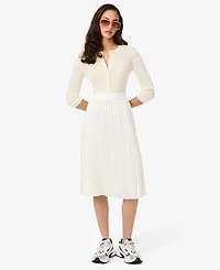 Lacoste Usa Women's Pleated Midi Skirt