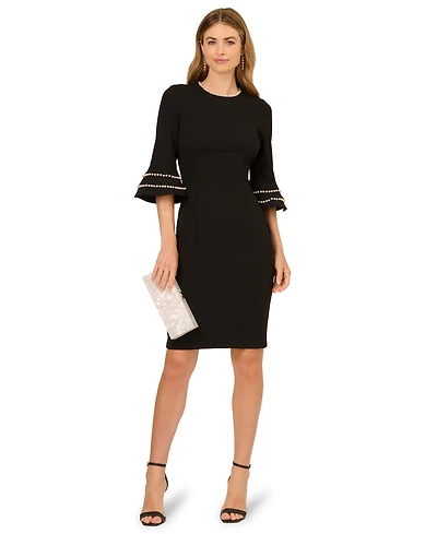Adrianna Papell Women's 3/4-Sleeve Sheath Dress