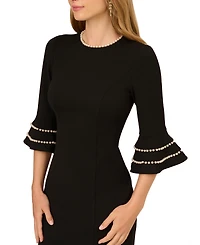 Adrianna Papell Women's 3/4-Sleeve Sheath Dress