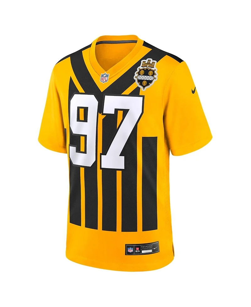 Nike Men's Cameron Heyward Gold Pittsburgh Steelers Alternate 1933 Throwback Game Jersey