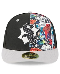New Era Men's Black/Gray Chicago White Sox 2025 Mlb Diamond Hero Edition Low Profile 59FIFTY Fitted Hat