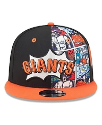 New Era Men's Black/Orange San Francisco Giants 2025 Mlb Diamond Hero Edition 9FIFTY Snapback Hat