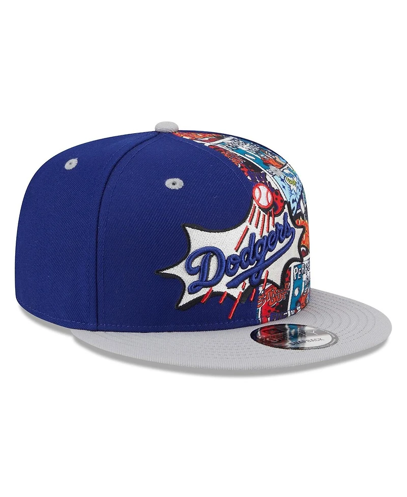 New Era Men's Royal/Gray Los Angeles Dodgers 2025 Mlb Diamond Hero Edition 9FIFTY Snapback Hat