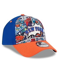 New Era Men's Royal/Orange New York Mets 2025 Mlb Diamond Hero Edition A-Frame 9FORTY Adjustable Hat