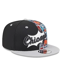 New Era Big Boys and Girls Black/Gray Chicago White Sox 2025 Mlb Diamond Hero Edition 9FIFTY Snapback Hat