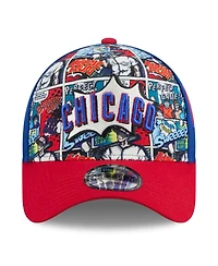 New Era Big Boys and Girls Royal/Red Chicago Cubs 2025 Mlb Diamond Hero Edition A-Frame 9FORTY Adjustable Hat