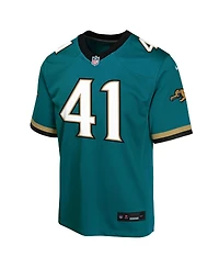 Nike Big Boys and Girls Josh Hines-Allen Teal Jacksonville Jaguars Alternate 2 Prowler Throwback Game Jersey