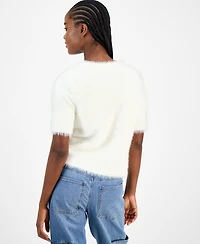 And Now This Women's Eyelash-Knit Short-Sleeve Cardigan, Macy's Exclusive