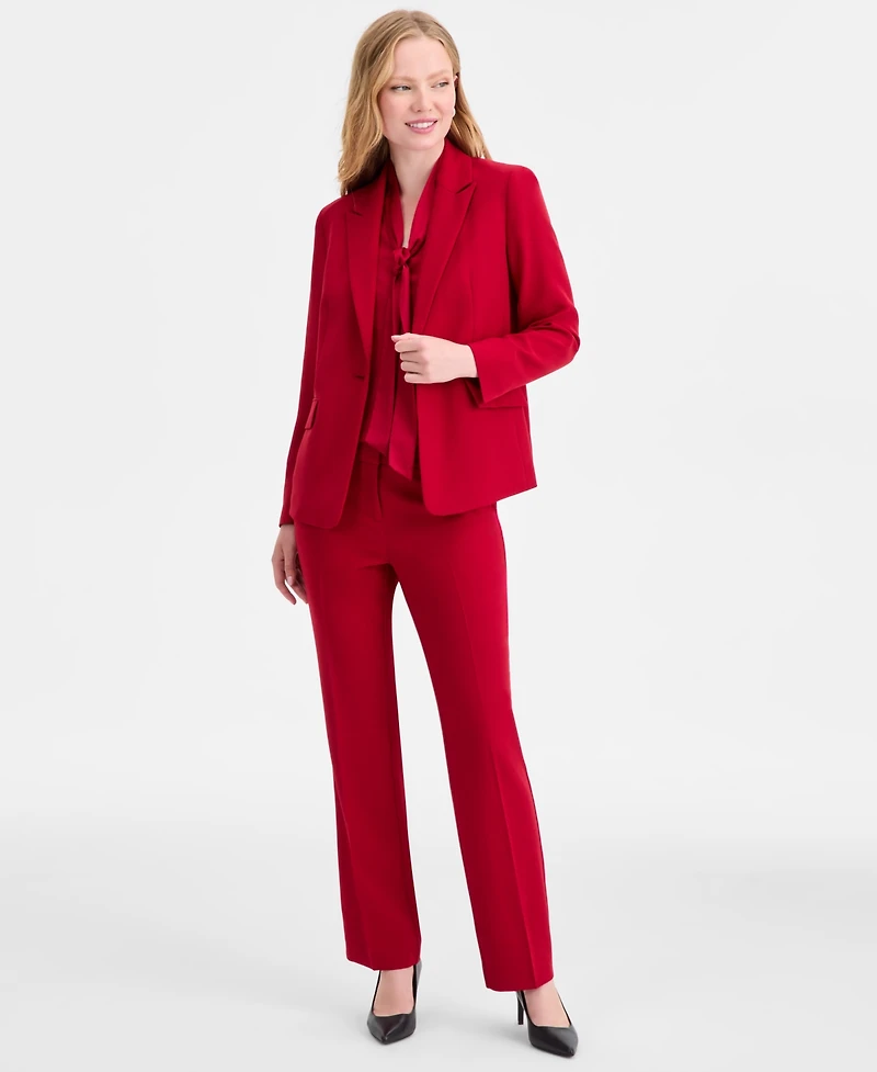 Kasper Women's Peak-Lapel Single-Button Blazer