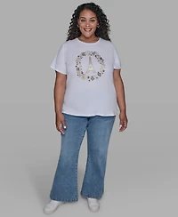 Karl Lagerfeld Paris Plus Logo Short Sleeve T-Shirt