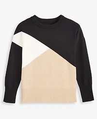 I.n.c. International Concepts Women's Colorblocked Dolman-Sleeve Sweater, Macy's Exclusive