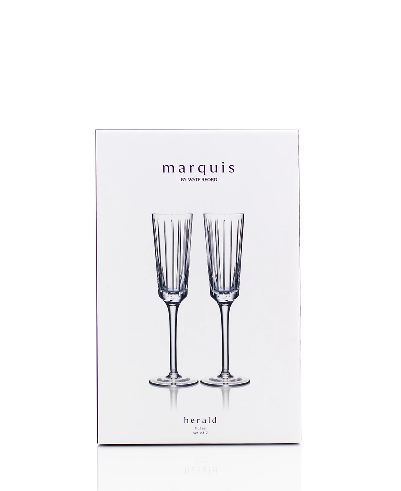Marquis by Waterford Herald Flute Glasses, Set of 2