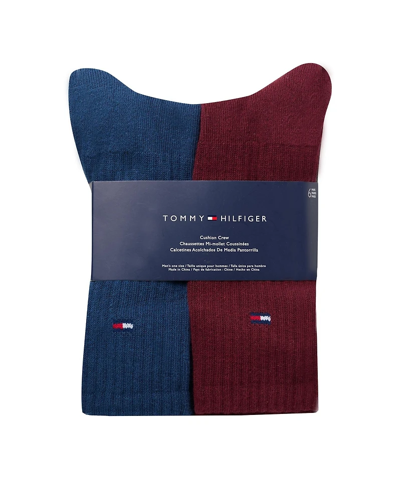 Tommy Hilfiger 6-Pack Cushion Sole Sports Crew Socks