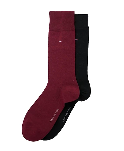 Tommy Hilfiger Men's 2-Pack Solid Dress Socks