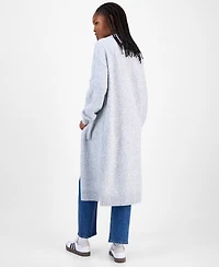 Madden Girl Juniors' Open-Front Patch-Pocket Duster Cardigan