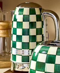 MacKenzie-Childs Emerald Check Electric Kettle