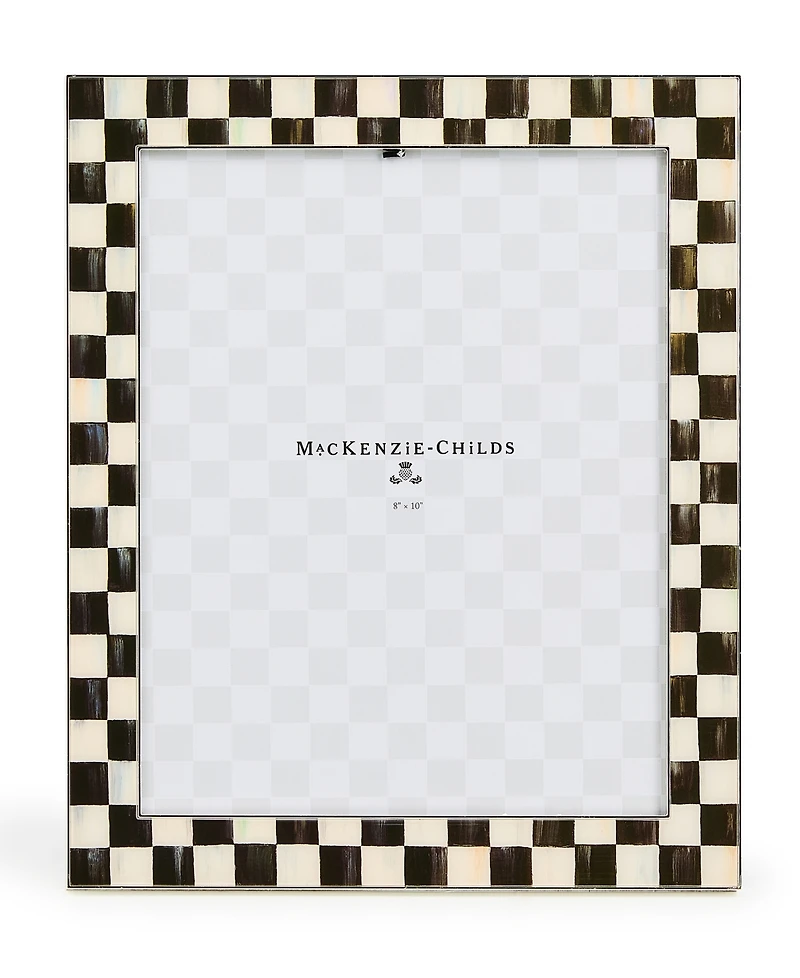 MacKenzie-Childs Courtly Check Silver Plated Frame, 8" x 10"