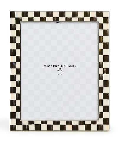 MacKenzie-Childs Courtly Check Silver Plated Frame, 8" x 10"