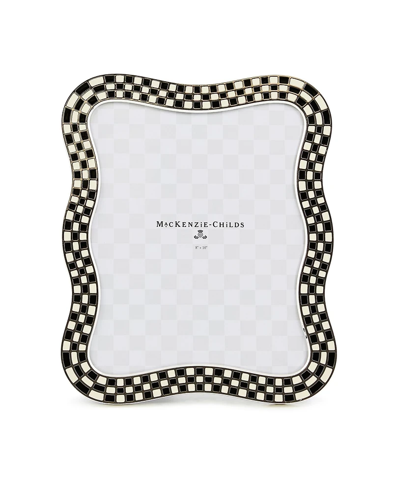 Mackenzie-Childs Wavy Check Silver Plated Frame, 8" x 10"