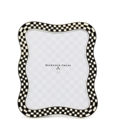 Mackenzie-Childs Wavy Check Silver Plated Frame, 8" x 10"