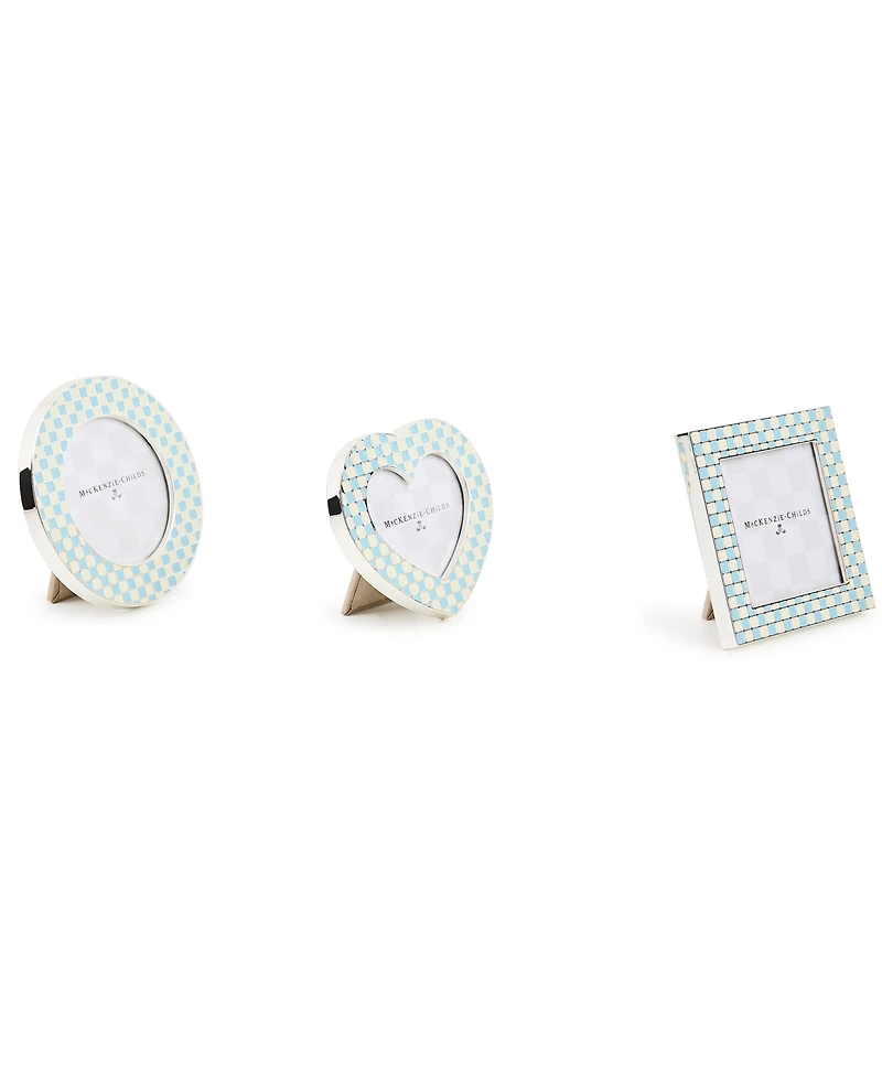MacKenzie-Childs Celebrate Baby Blue Assorted Frames, Set of 3