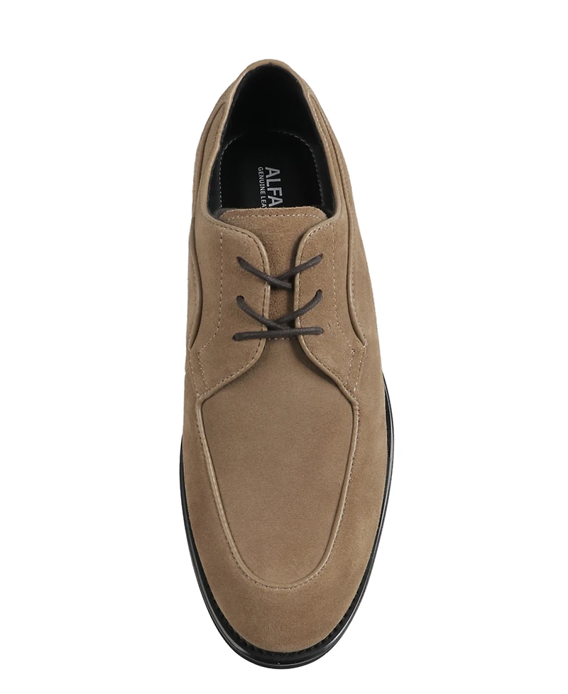 Alfani Men's Noahh Genuine Suede Leather Lace Up Dress Shoes, Macy's Exclusive