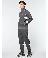 Sergio Tacchini Big & Tall Dallas Houndstooth Track Jacket