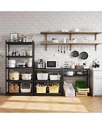 gaomon 5-Tier Steel Garage Shelving Unit, 48"W x 16"D x 72"H, Adjustable Steel Utility Storage Rack with Metal Shelves, 770 Lbs/Shelf C