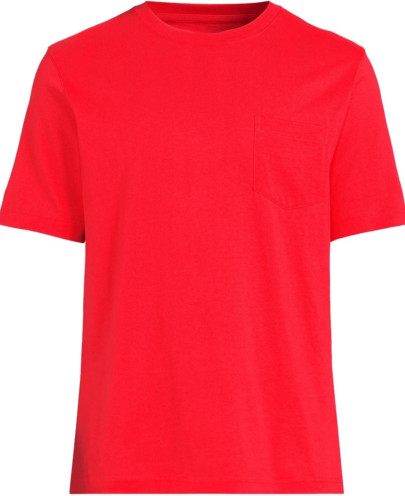 Lands' End Big & Tall Super-t Short Sleeve T-Shirt with Pocket