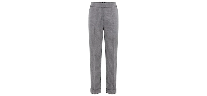 Olsen Lisa Fit Micro Pattern Cropped Pant