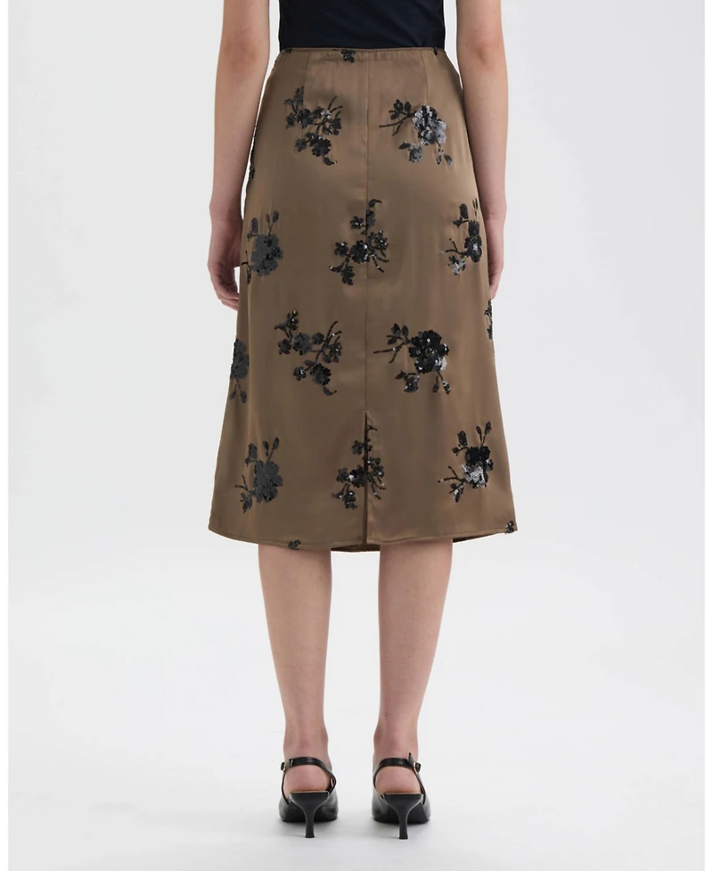 Nvlt Women's Midi Sequin Skirt