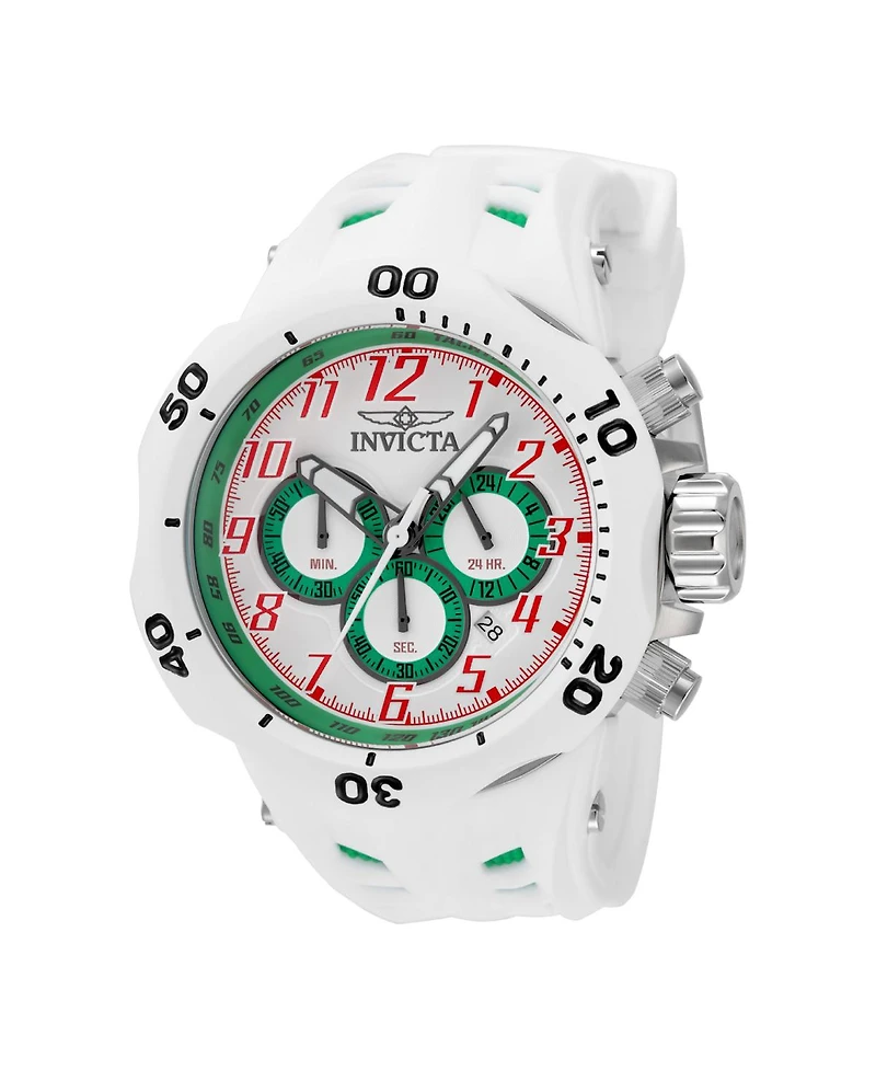 Invicta Men's 48239 Venom Quartz Chronograph White, Green Dial Watch