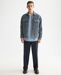 Scotch & Soda Men's Long Sleeve Striped Overshirt