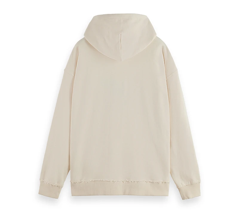 Scotch & Soda Men's Loose Fit Embroidered Artwork Hoodie