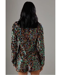 Warehouse Women's Premium Hand Embellished Sequin Jacket